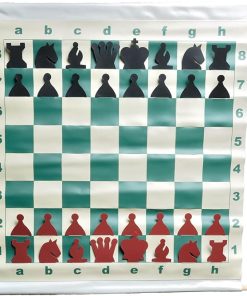House of Staunton 28 Inch Slotted Vinyl Demo Chess Set with Carrying Bag