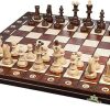 Senator 16 Inch Brown Chess Board Game Folding Design