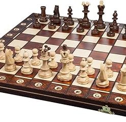 Senator 16 Inch Brown Chess Board Game Folding Design