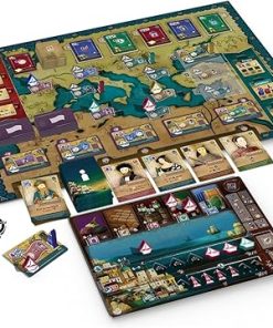 R&R Games Amalfi Renaissance Ship Lighthouse Game for 1-4 Players 2