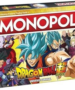Monopoly Dragon Ball Super Game with Goku Vegeta and Gohan Warriors