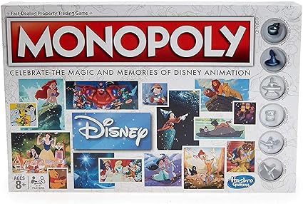 Monopoly Disney Animation Edition Game by Hasbro Gaming Monopoly Disney Animation Edition Game by Hasbro Gaming