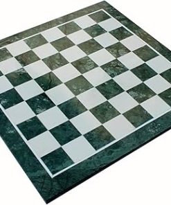 StonKraft 15 x 15 Collectible Green Natural Stone Marble Chess Board