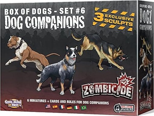Zombicide Companion Dogs Board Game Set of Six Edition