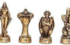 Medieval Fantasy Chessmen Set Hand Painted Resin 3.38 Inch Veronese Design 2