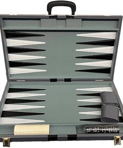 21 Inch Backgammon Attache Case for Portable Play and Storage