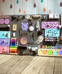 Dani SK-1 Handmade Wooden Busy Board for Sensory and Montessori Learning