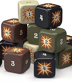 Axis & Allies Hit Dice 72 Dice in 4 Styles Military Duffel Bag Upgrade 2