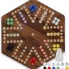 Vamslove 2-8 Players Shut The Box Dice Game Colorful Wooden Board 3