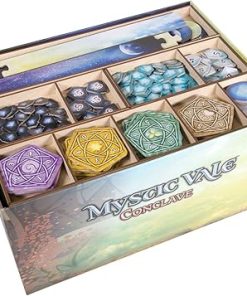 Broken Token Game Organizer for Mystic Vale Conclave – Wooden Box with Trays 2