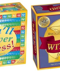 You’ll Never Guess + Wit’s End = Fun Board Games for Adults and Game Night Bundle
