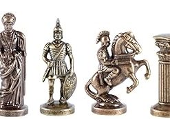 Blue and Copper Archer’s Large Chess Set Without Chess Board 2