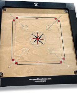 Taj Deluxe 8mm Carrom Board Set with Coins Striker and Powder 2