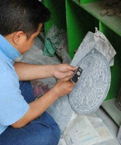 Handmade Slate Bagh Chal Moving Tigers Nepal Traditional Board Game Set 2