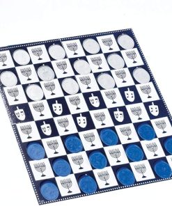 Rite Lite GAC-9 Chanukah Checkers Game with 6 Color Box Packs