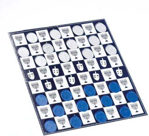 Rite Lite GAC-9 Chanukah Checkers Game with 6 Color Box Packs