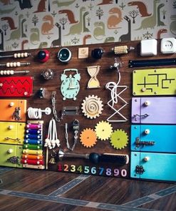 Dani SK-1 European Quality Handmade Wooden Busy Board for Kids 2