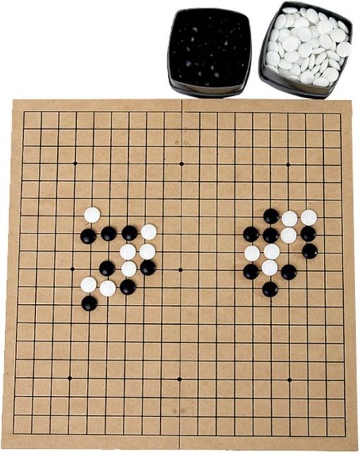 Go Set Chinese Korean Chess Back Side Go Board Game Baduk Janggi Sets - Image 2