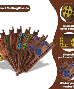 Vintage Wooden Jokers and Marbles Game for 2-8 Players with 8 Boards 2