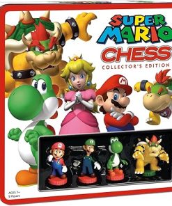 Super Mario Chess Set with 32 Custom Sculpted Characters and Pieces