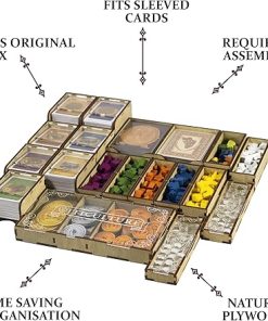 Smonex Board Game Organizer for Viticulture Essential Edition and Expansions 2