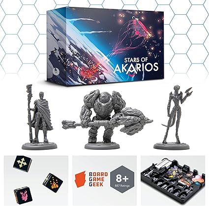 Stars of Akarios Strategy Campaign Board Game for 1-4 Players Ages 13+ Stars of Akarios Strategy Campaign Board Game for 1-4 Players Ages 13+