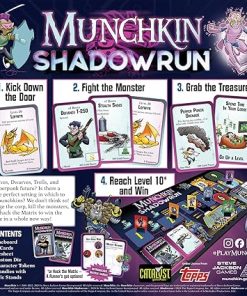 Munchkin Shadowrun Cyberpunk Fantasy Card Game for 3 to 6 Players 2