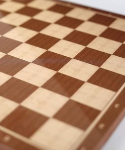 Classic Walnut Wooden Chess Board for Adults and Kids, Cognitive Fun