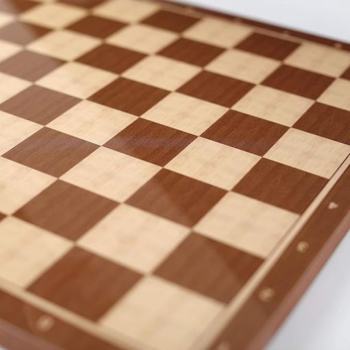Classic Walnut Wooden Chess Board for Adults and Kids, Cognitive Fun