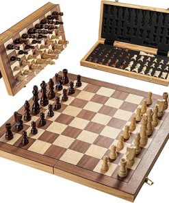 Magnetic Folding Chess Board Set 15 Inch for Adults and Kids Travel Game