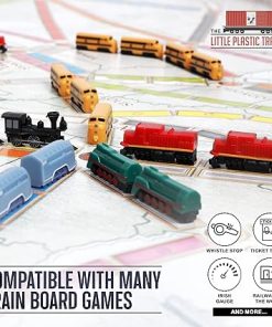 Deluxe Train Board Game Set of 5 Miniatures for Ticket to Ride and More 2