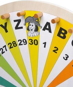 Wooden Wheel of Fortune Game for Family Fun on Any Table Top 2