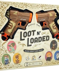 Loot N’ Loaded – The Quick Draw and Item Collecting Card Game with Toy Guns, Great Addition to Your Family, Adult, and Party Games, 2-6 Players