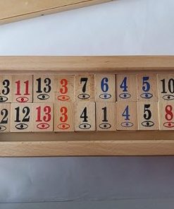 Big huge complete wooden handmade rummy game children’s travel game strategy family board game in big wooden box gift 2