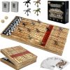 Magnetic Wooden Chess and Checkers Game Set 15 Inches with Storage 4 Magnetic Wooden Chess and Checkers Game Set 15 Inches with Storage 4