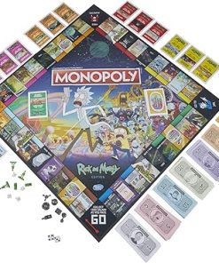 Monopoly Rick and Morty Edition Board Game for Families and Teens 2