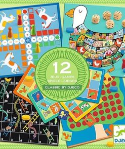 Djeco DJ05218 Classic Mixed Games for Family Fun and Entertainment