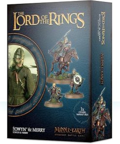 Middle Earth Strategy Battle Game Eowyn and Merry Figures