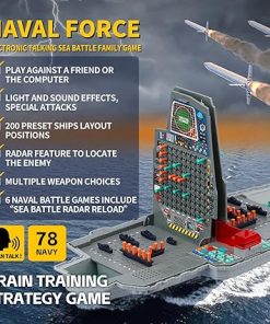 Electronic Sea Battle Board Game with Light and Sound for 2 Players 2