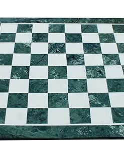 Decorative Green Marble Chess Board 20 Inches Home Decor Without Pieces 2