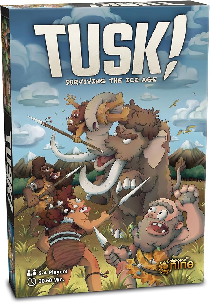 Gale Force 9 TUSK Ice Age Strategy Board Game for Ages 10 and Up Gale Force 9 TUSK Ice Age Strategy Board Game for Ages 10 and Up