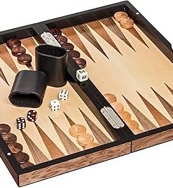 Chess Backgammon Dame Set 40 Mm Light Brown Color 2