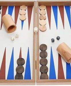 Luxury Wooden Backgammon Set 19 Inches Handcrafted in Greece 2