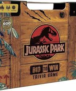 Jurassic Park Trivia Game with 600 Questions in Custom Magnetic Box