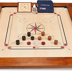 Official Size 35×35 Inch Tournament Carrom Board Set with Adjustable Stand 2