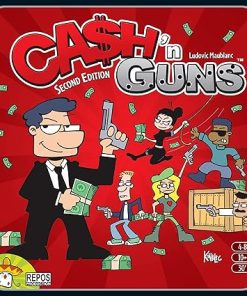 Cash ‘N Guns 2nd Edition Party Game – Unleash Foam-Powered Heist Intimidation! Bluffing Strategy Game for Kids & Adults, Ages 10+, 4-8 Players, 30 Minutes Playtime, Made by Repos Production 2