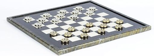 Mancini Luxury Checkers Board and Valentino 24K Gold Checkers Italy - Image 2