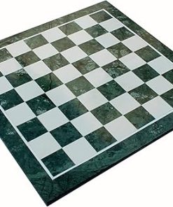 Decorative Green Marble Chess Board 20 Inches Home Decor Without Pieces