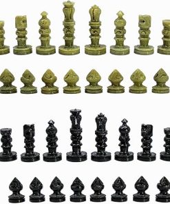 StonKraft Natural Stone Chess Pieces 3 Inch King Chess Accessories