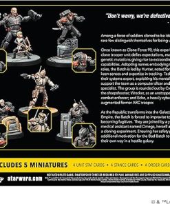Star Wars Shatterpoint Clone Force 99 Squad Pack Tabletop Miniatures Game 2